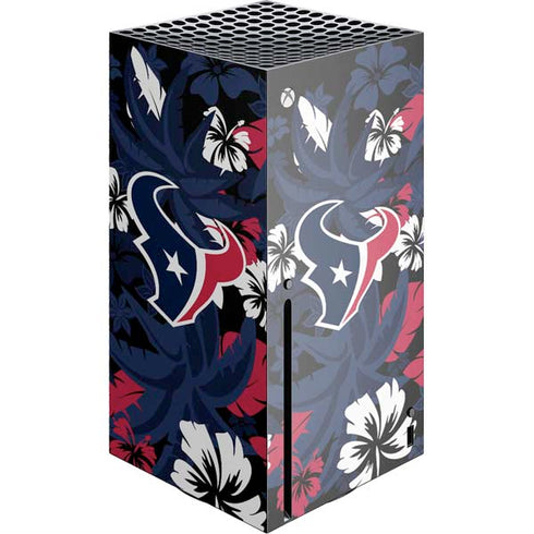 NFL Houston Texans Tropical Print Xbox Series X Console Skin