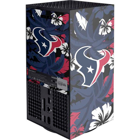 NFL Houston Texans Tropical Print Xbox Series X Console Skin
