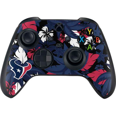 NFL Houston Texans Tropical Print Xbox Series X Controller Skin
