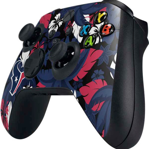 NFL Houston Texans Tropical Print Xbox Series X Controller Skin