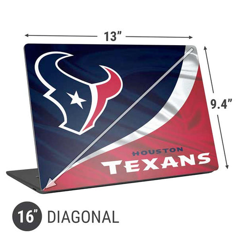 NFL Houston Texans Universal Laptop 16in (13 x 9.4in) Skin