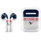 NFL Houston Texans White Striped Apple AirPods Skin