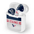 NFL Houston Texans White Striped Apple AirPods Skin