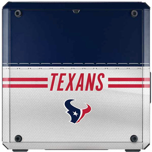 NFL Houston Texans White Striped Cooler Master MasterBox Q300L Mini Tower Skin