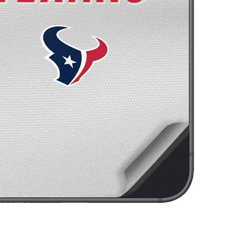 NFL Houston Texans White Striped Galaxy A14 5G Skin