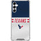 NFL Houston Texans White Striped Galaxy A15 5G Clear Case