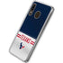 NFL Houston Texans White Striped Galaxy A20 Clear Case