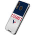 NFL Houston Texans White Striped Galaxy A30 Clear Case