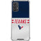 NFL Houston Texans White Striped Galaxy A32 5G Clear Case