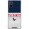 NFL Houston Texans White Striped Galaxy A51 5G Clear Case