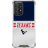 NFL Houston Texans White Striped Galaxy A52 5G Clear Case