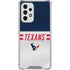 NFL Houston Texans White Striped Galaxy A53 5G Clear Case