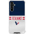 NFL Houston Texans White Striped Galaxy A54 5G Clear Case
