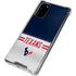 NFL Houston Texans White Striped Galaxy Note20 5G Clear Case