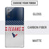 NFL Houston Texans White Striped Galaxy Note20 5G Skin