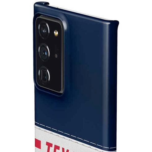 NFL Houston Texans White Striped Galaxy Note20 Ultra 5G Lite Case