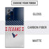 NFL Houston Texans White Striped Galaxy Note20 Ultra 5G Skin