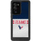 NFL Houston Texans White Striped Galaxy Note20 Ultra 5G Waterproof Case