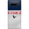 NFL Houston Texans White Striped Galaxy S10 Plus Skin