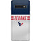 NFL Houston Texans White Striped Galaxy S10 Skin