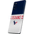 NFL Houston Texans White Striped Galaxy S20 Fan Edition Skin