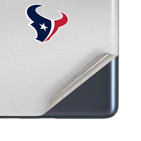 NFL Houston Texans White Striped Galaxy S20 Fan Edition Skin