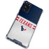 NFL Houston Texans White Striped Galaxy S20 FE Clear Case