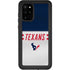 NFL Houston Texans White Striped Galaxy S20 Plus Waterproof Case