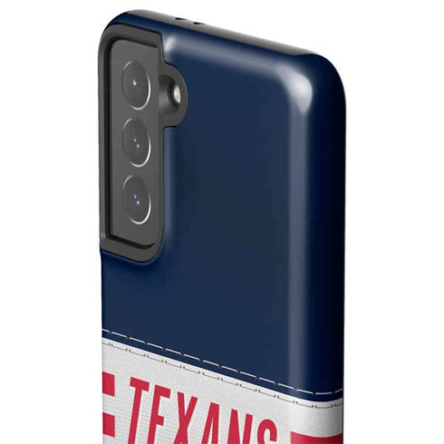 NFL Houston Texans White Striped Galaxy S21 5G Pro Case