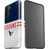 NFL Houston Texans White Striped Galaxy S21 FE Pro Case