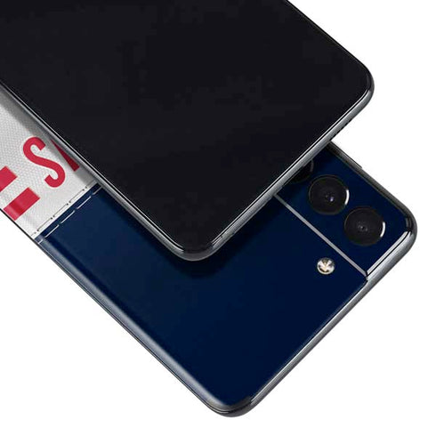 NFL Houston Texans White Striped Galaxy S21 Plus 5G Skin