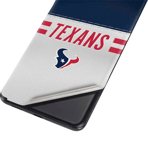NFL Houston Texans White Striped Galaxy S21 Plus 5G Skin