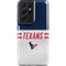 NFL Houston Texans White Striped Galaxy S21 Ultra 5G Pro Case