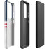 NFL Houston Texans White Striped Galaxy S21 Ultra 5G Pro Case