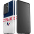 NFL Houston Texans White Striped Galaxy S21 Ultra 5G Pro Case