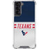 NFL Houston Texans White Striped Galaxy S22 Clear Case
