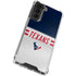 NFL Houston Texans White Striped Galaxy S22 Plus Clear Case