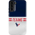 NFL Houston Texans White Striped Galaxy S22 Plus Pro Case