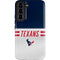 NFL Houston Texans White Striped Galaxy S22 Pro Case