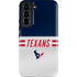 NFL Houston Texans White Striped Galaxy S22 Pro Case