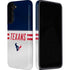 NFL Houston Texans White Striped Galaxy S22 Pro Case