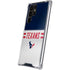 NFL Houston Texans White Striped Galaxy S22 Ultra Clear Case