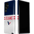NFL Houston Texans White Striped Galaxy S22 Ultra Pro Case
