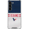 NFL Houston Texans White Striped Galaxy S23 Clear Case