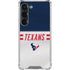 NFL Houston Texans White Striped Galaxy S23 Clear Case