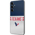 NFL Houston Texans White Striped Galaxy S23 FE Skin