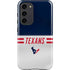 NFL Houston Texans White Striped Galaxy S23 Plus Pro Case