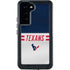NFL Houston Texans White Striped Galaxy S23 Plus Waterproof Case