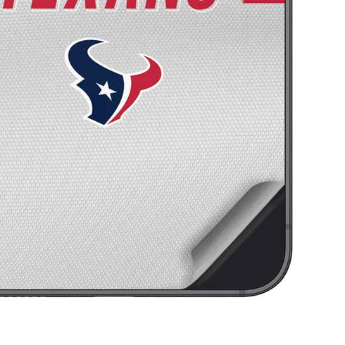 NFL Houston Texans White Striped Galaxy S23 Skin