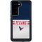NFL Houston Texans White Striped Galaxy S23 Waterproof Case